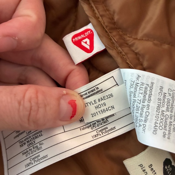 Madewell Rust Quilted coat - Picture 8 of 8